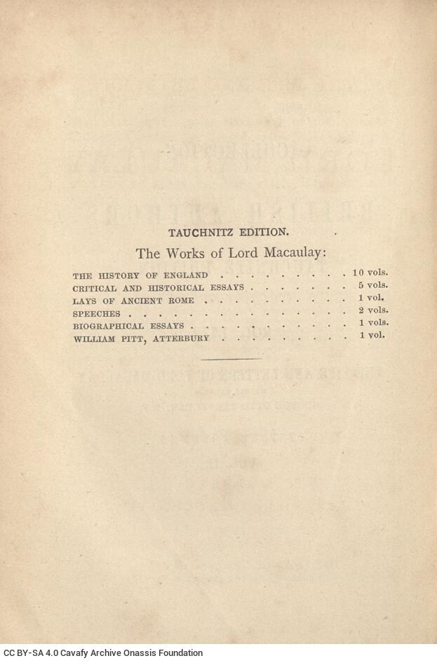 Macaulay, [Thomas Babington] (Lord). Trevelyan, George Otto. The Life ...