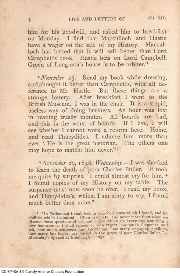 Macaulay, [Thomas Babington] (Lord). Trevelyan, George Otto. The Life ...