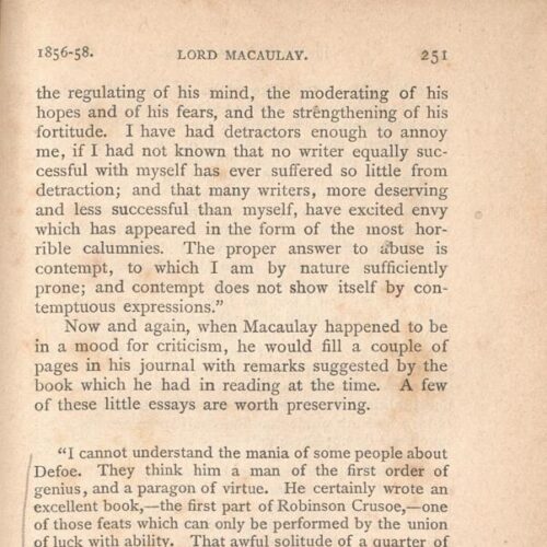 Macaulay, [Thomas Babington] (Lord). Trevelyan, George Otto. The Life ...