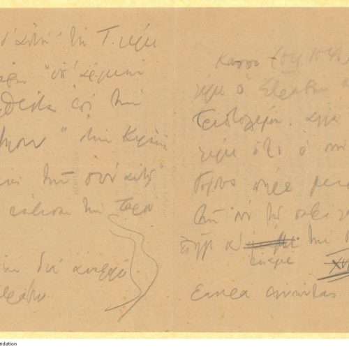Handwritten notes on both sides of a ruled sheet, νf a piece of paper, and on a printed broadsheet with the poem "Caesari