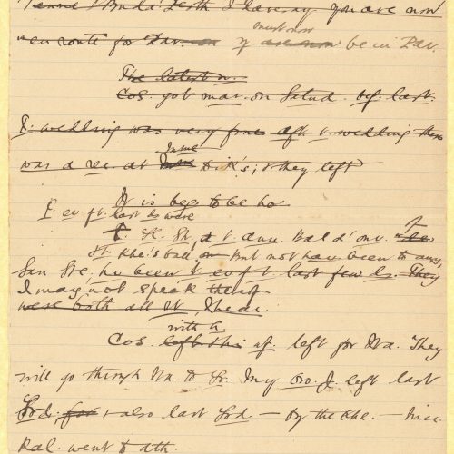 Handwritten draft letter to a recipient addressed as "Peri" (most probably Pericles Anastasiadis) who is in Paris, on one sid