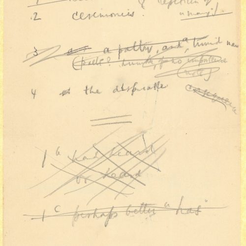 Handwritten English translation of the poem "If Indeed He Died" by G. Valassopoulo on both sides of a sheet. Handwritten c