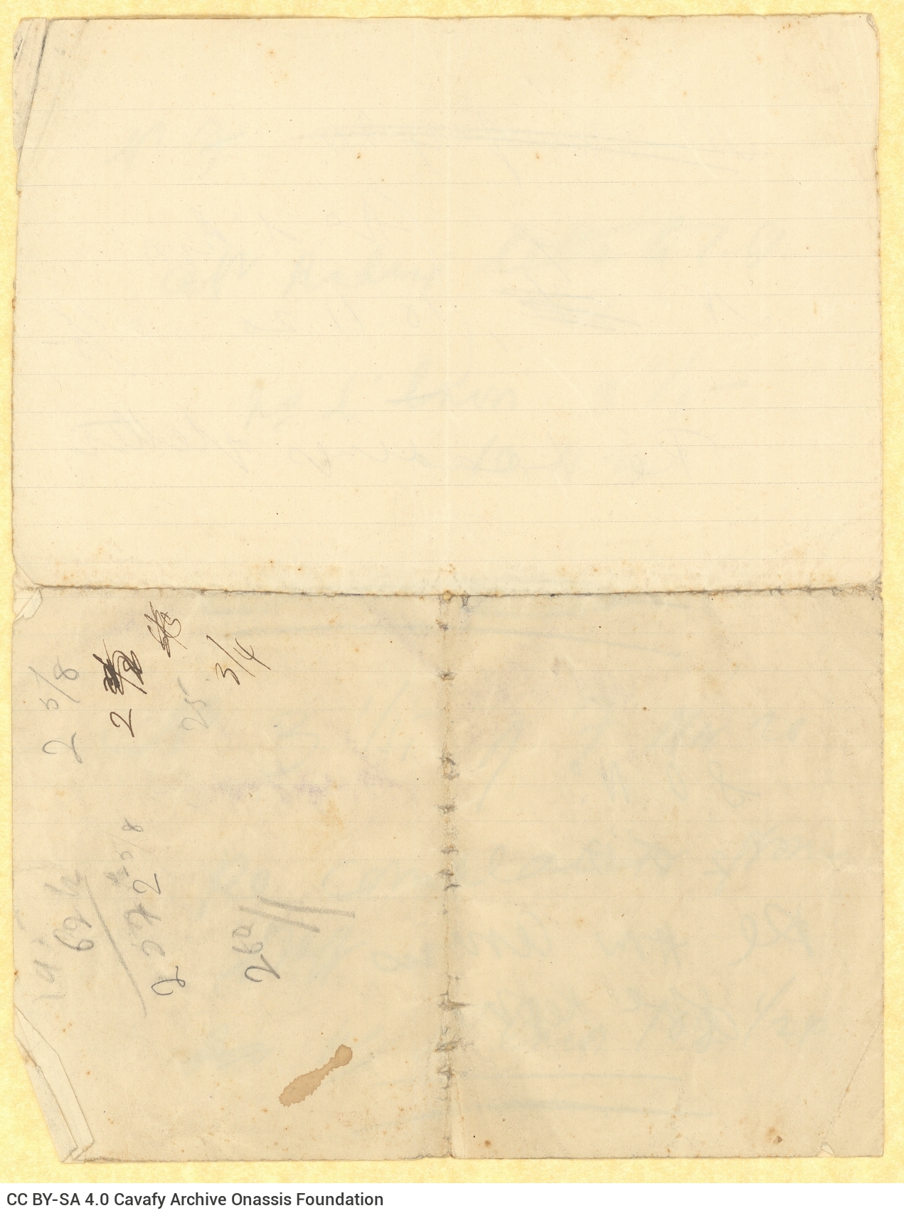 Handwritten notes (possibly of official nature) on a ruled double sheet notepaper. They refer to the years 1917, 1920, 192