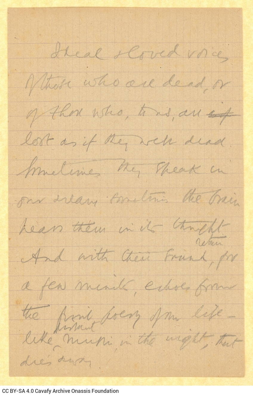 Handwritten text in English, on the first page of a bifolio.