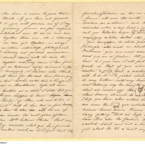 Χειρόγραφη επιστολή του John [Ροδοκανάκη] προς τον Καβάφη σε όλες τις ό